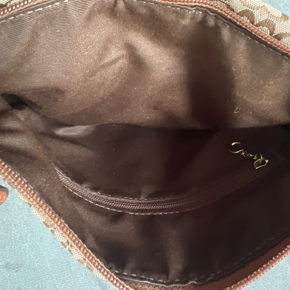 Coach Brown Soho Mini C Signature Swingpack Jacquard Leather Trim - Picture 8 of 12